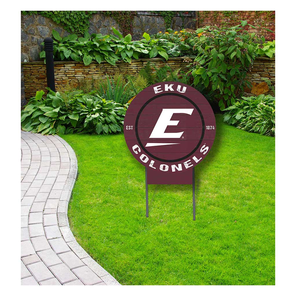 20x20 Circle Color Logo Lawn Sign Eastern Kentucky University Colonels