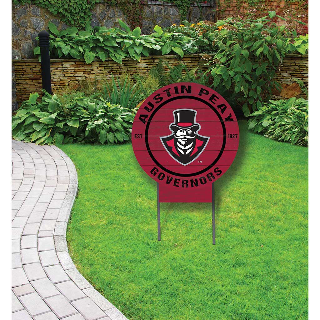 20x20 Circle Color Logo Lawn Sign Austin Peay Governors