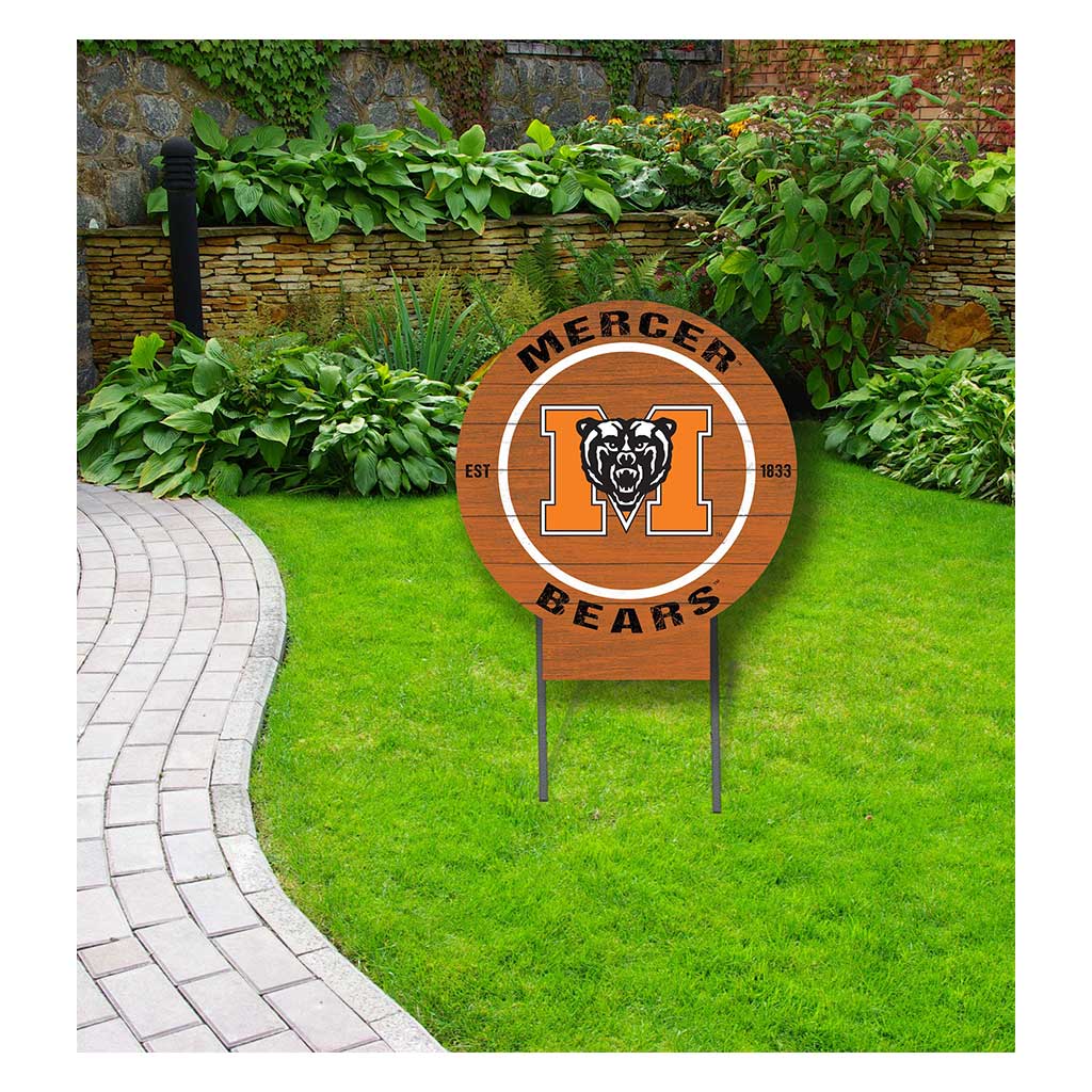 20x20 Circle Color Logo Lawn Sign Mercer Bears