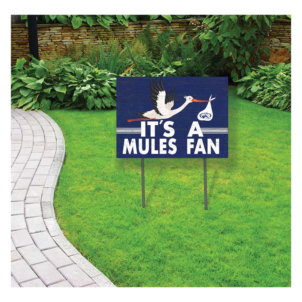 18x24 Lawn Sign Stork Yard Sign It's A Colby College White Mules