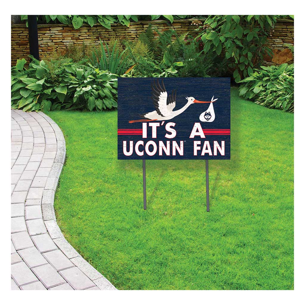 18x24 Lawn Sign Stork Yard Sign It's A Connecticut Huskies