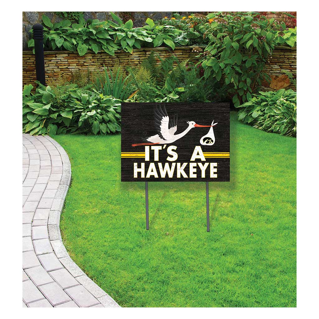18x24 Lawn Sign Stork Yard Sign It's A Iowa Hawkeyes