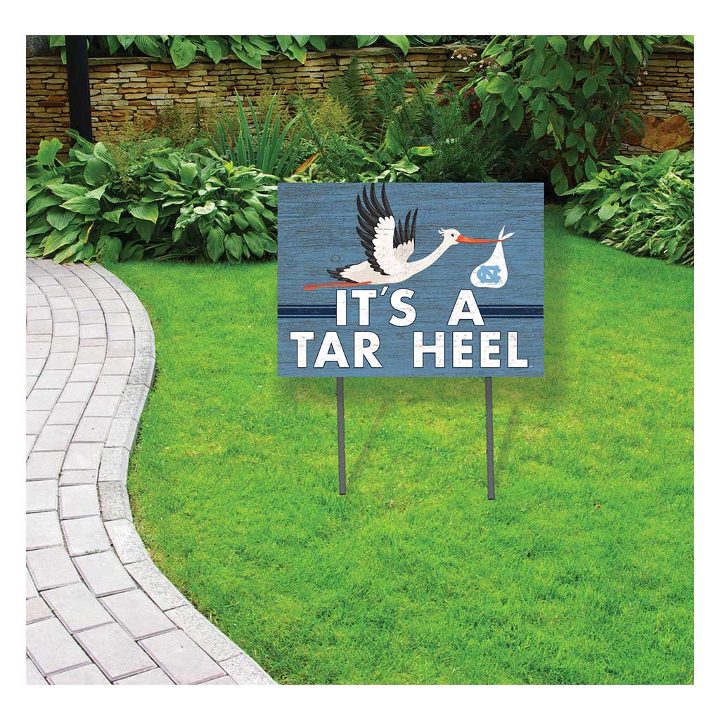 18x24 Lawn Sign Stork Yard Sign It's A North Carolina (Chapel Hill) Tar Heels