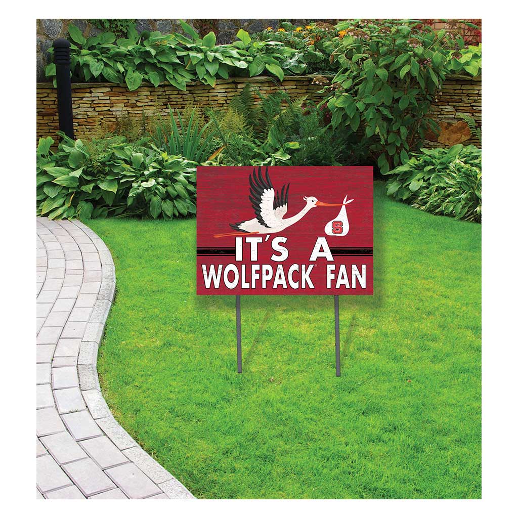 18x24 Lawn Sign Stork Yard Sign It's A North Carolina State Wolfpack