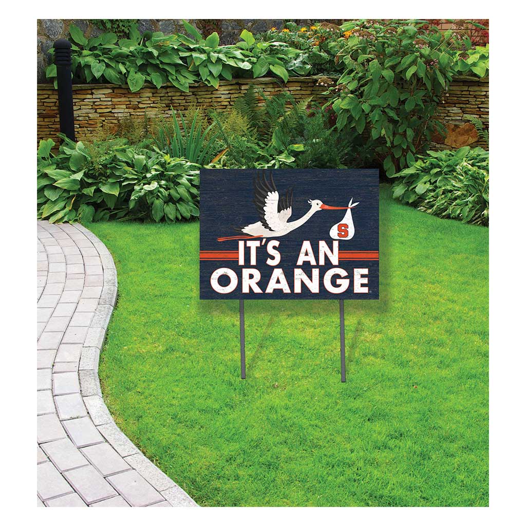 18x24 Lawn Sign Stork Yard Sign It's A Syracuse Orange