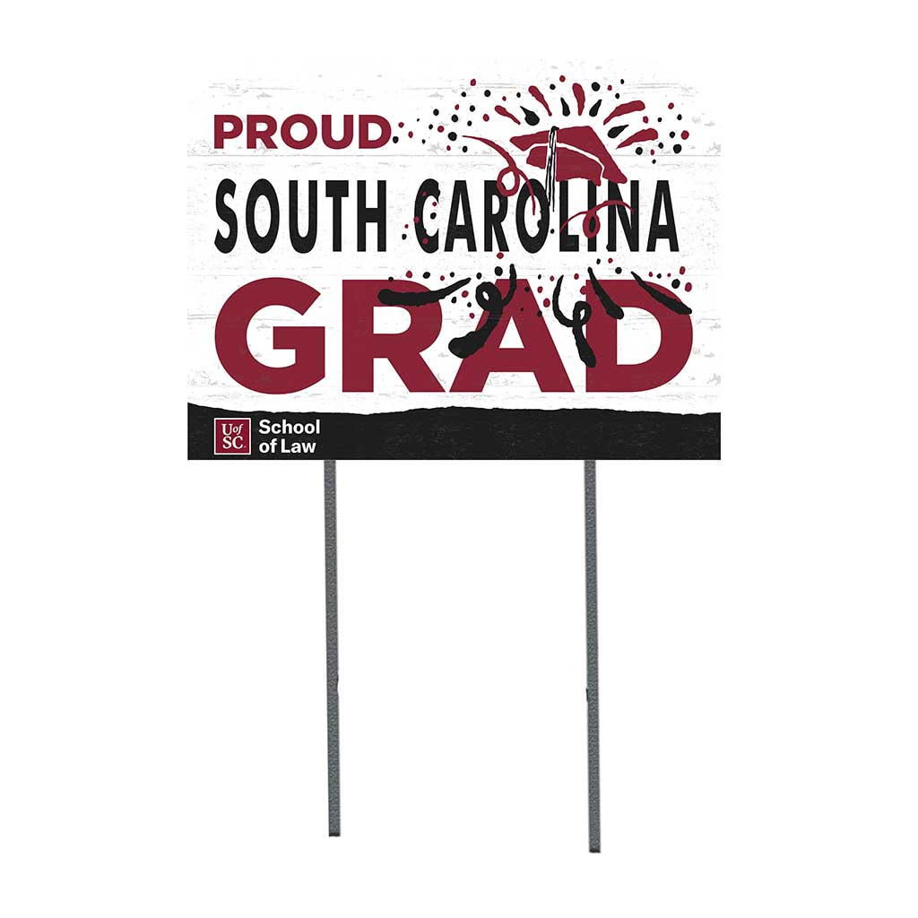 18x24 Lawn Sign Proud Grad With Logo South Carolina School of Law Gamecocks