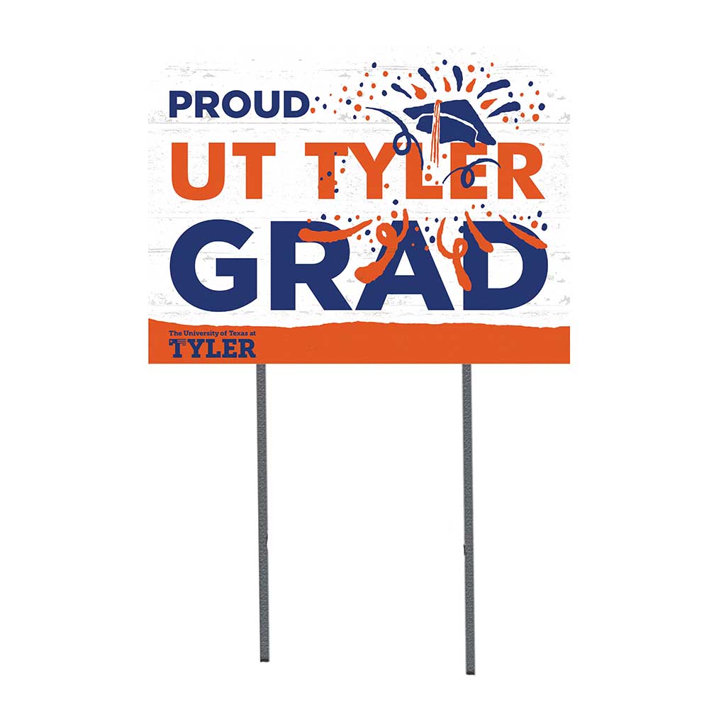 18x24 Lawn Sign Proud Grad With Logo University of Texas at Tyler Patroits
