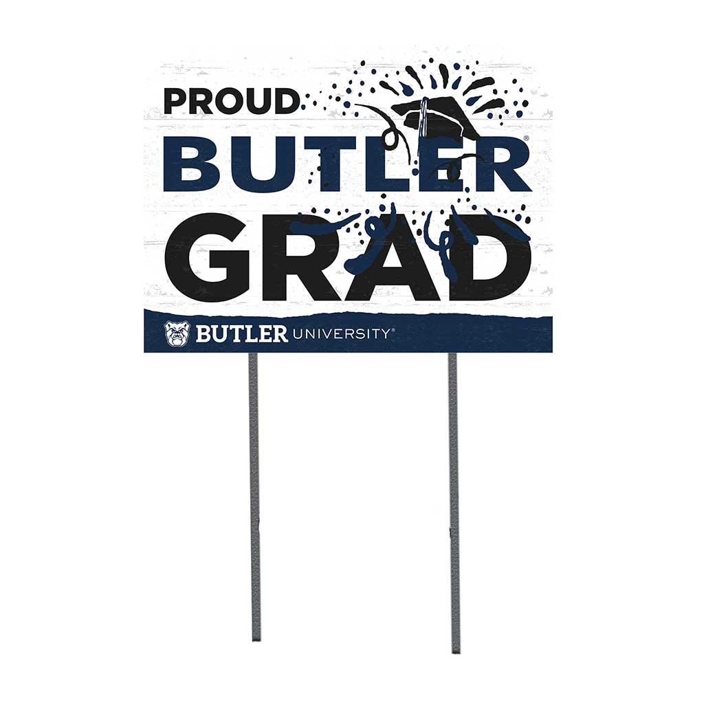 18x24 Lawn Sign Proud Grad With Logo Butler Bulldogs