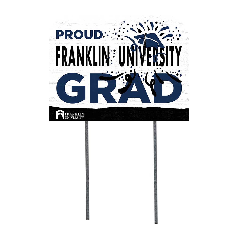 18x24 Lawn Sign Proud Grad With Logo Franklin University