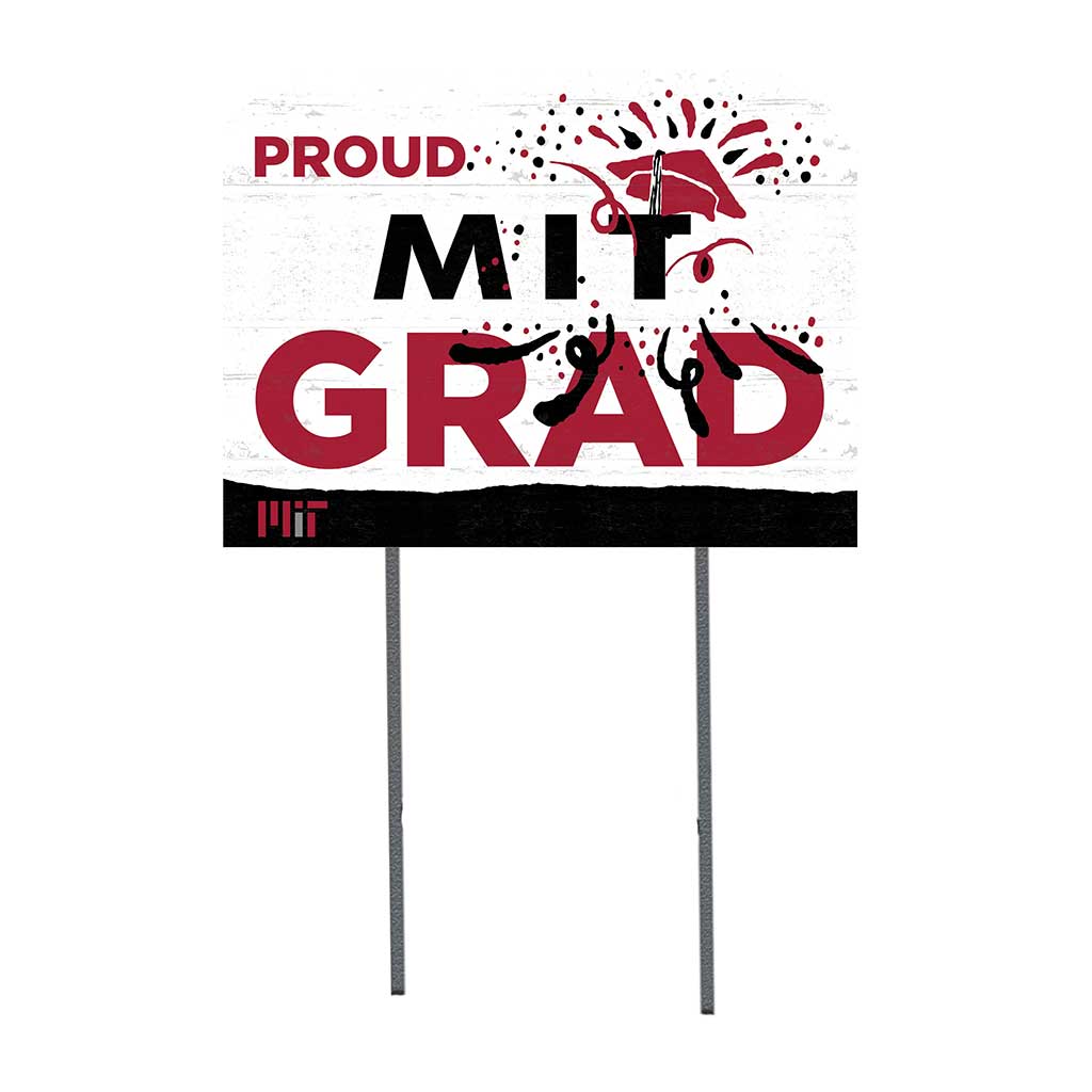 18x24 Lawn Sign Proud Grad With Logo Massachusetts Institute Of Technology Engineers