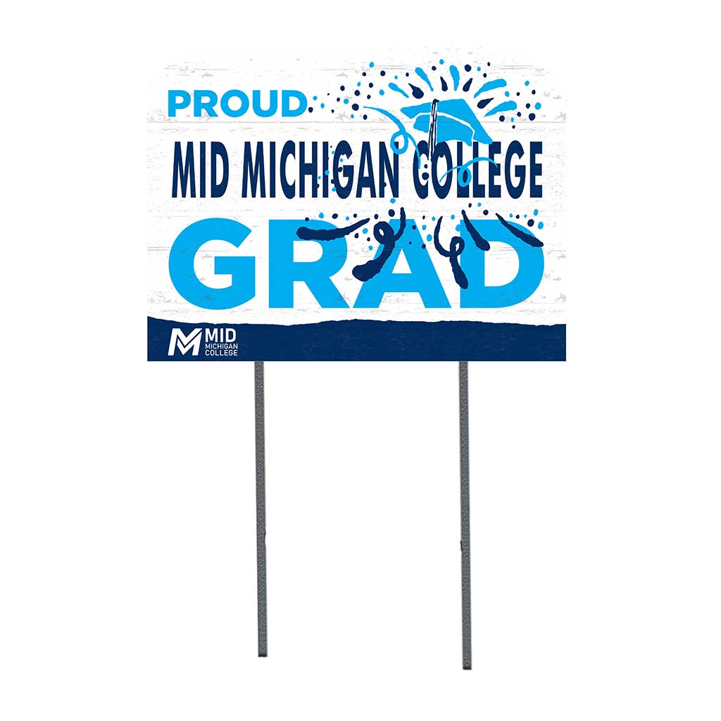 18x24 Lawn Sign Proud Grad With Logo Mid Michigan College