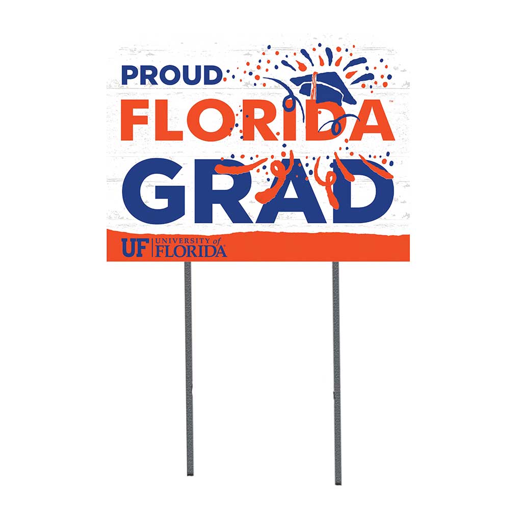 18x24 Lawn Sign Proud Grad With Logo Florida Gators