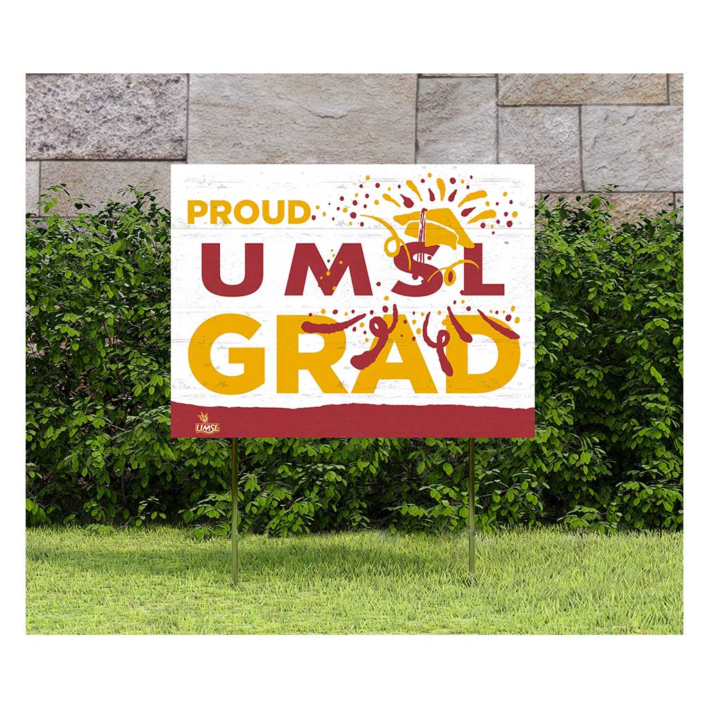 18x24 Lawn Sign Proud Grad With Logo MissouriSt. Louis Tritons