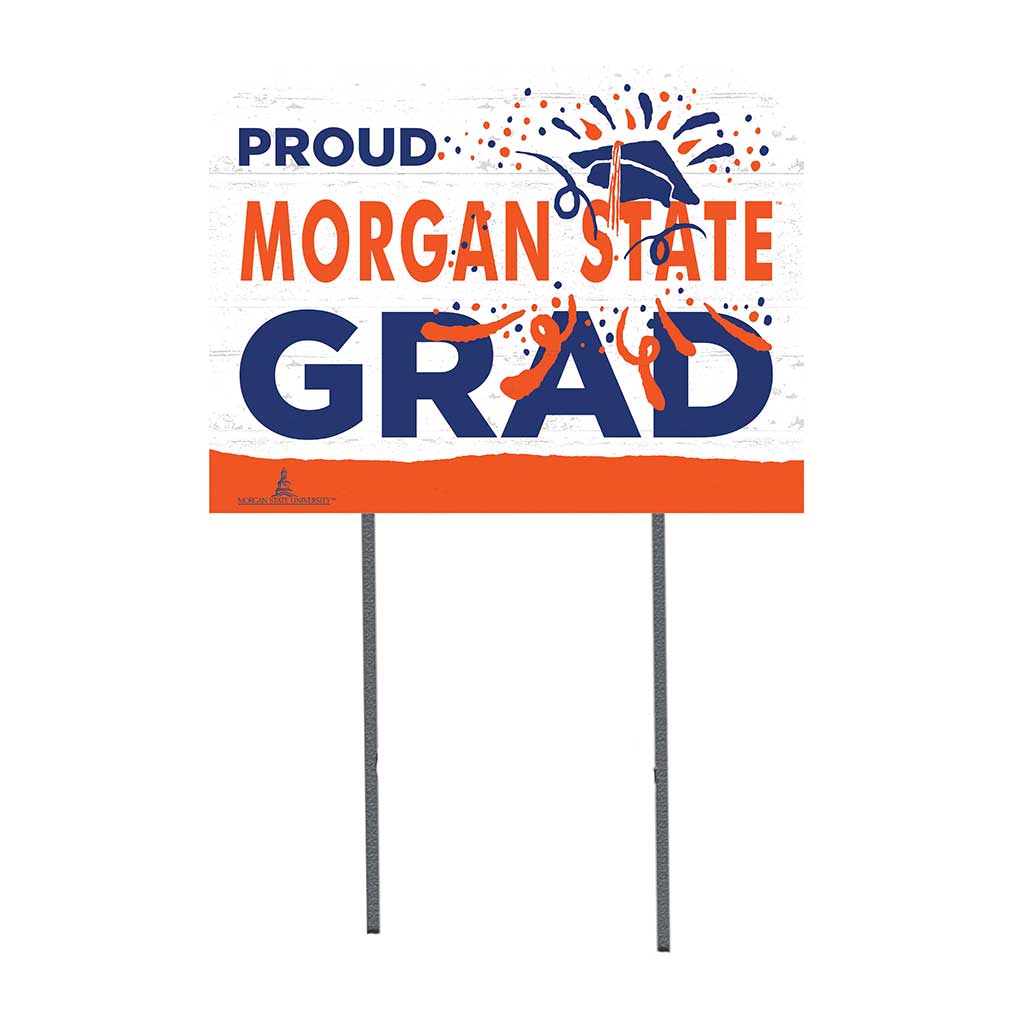 18x24 Lawn Sign Proud Grad With Logo Morgan State Bears