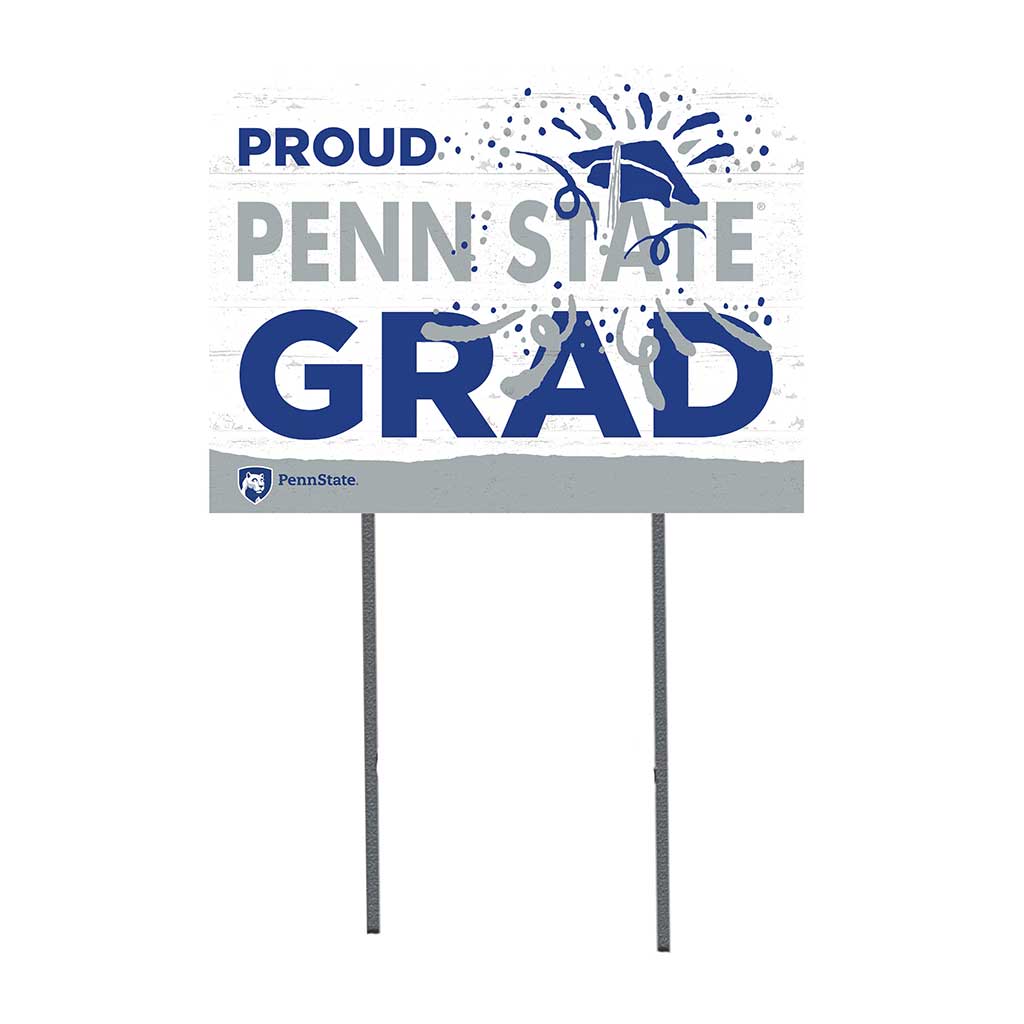 18x24 Lawn Sign Proud Grad With Logo Penn State Nittany Lions