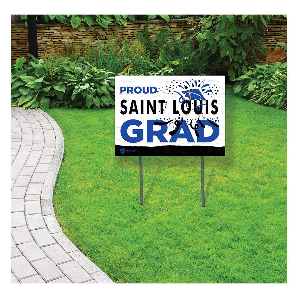 18x24 Lawn Sign Proud Grad With Logo Saint Louis Billikens