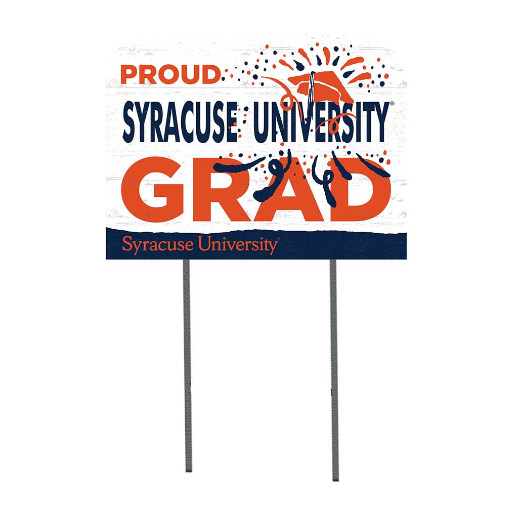 18x24 Lawn Sign Proud Grad With Logo Syracuse Orange