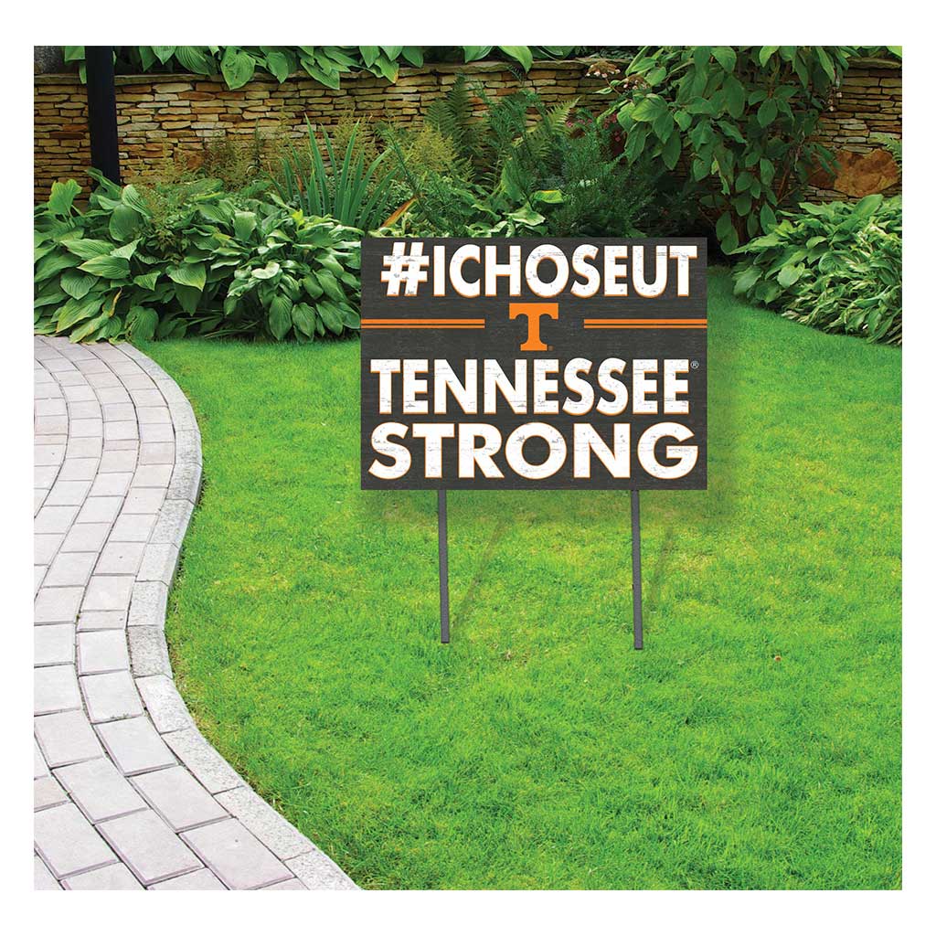 18x24 Lawn Sign I Chose Team Strong Tennessee Volunteers