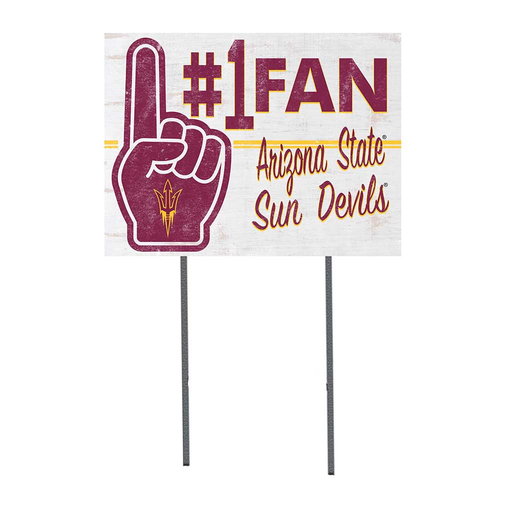 18x24 Lawn Sign #1 Fan Arizona State Sun Devils