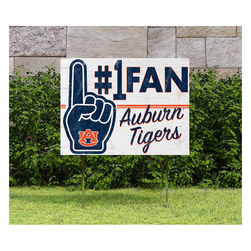 18x24 Lawn Sign #1 Fan Auburn Tigers