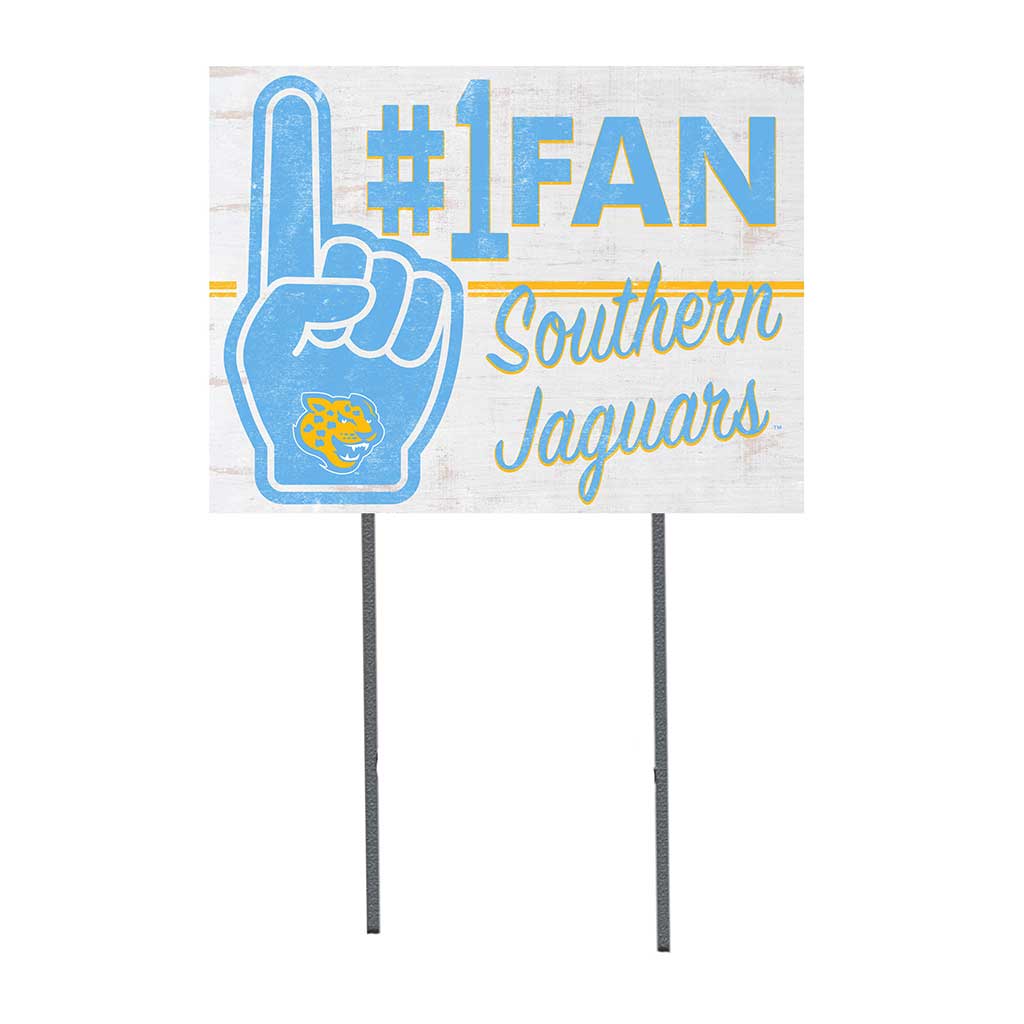 18x24 Lawn Sign #1 Fan Southern University Jaguars