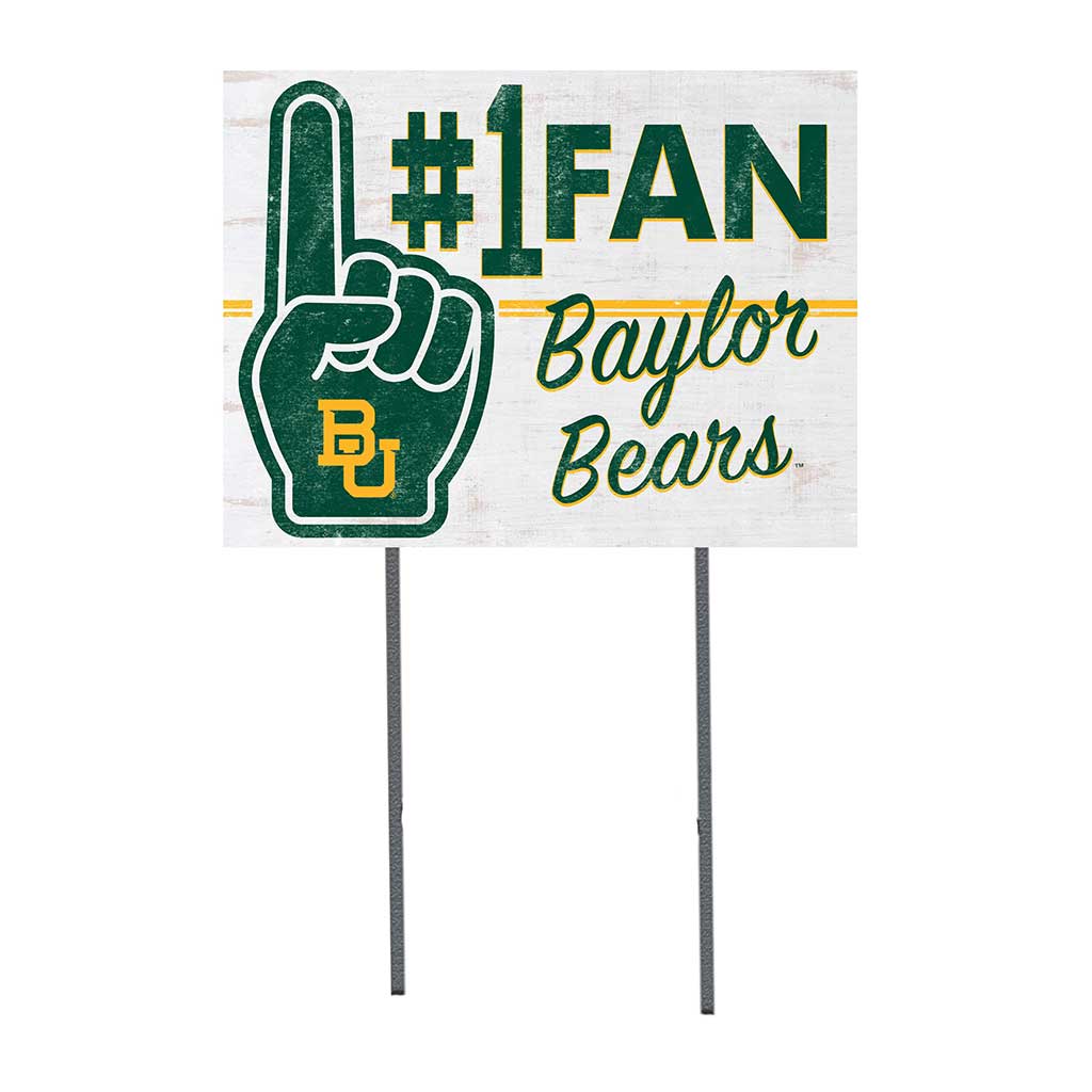 18x24 Lawn Sign #1 Fan Baylor Bears