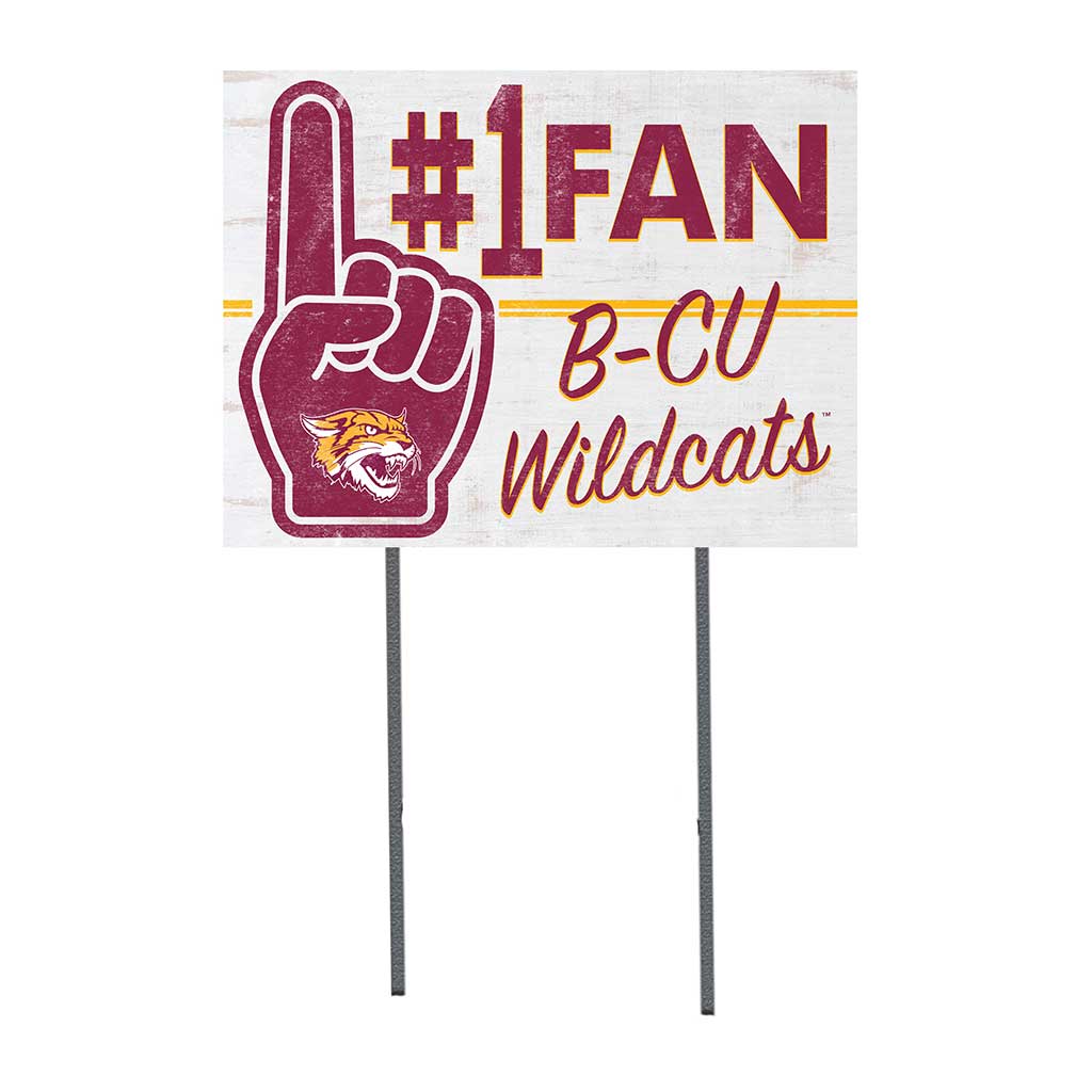 18x24 Lawn Sign #1 Fan Bethune-Cookman Wildcats