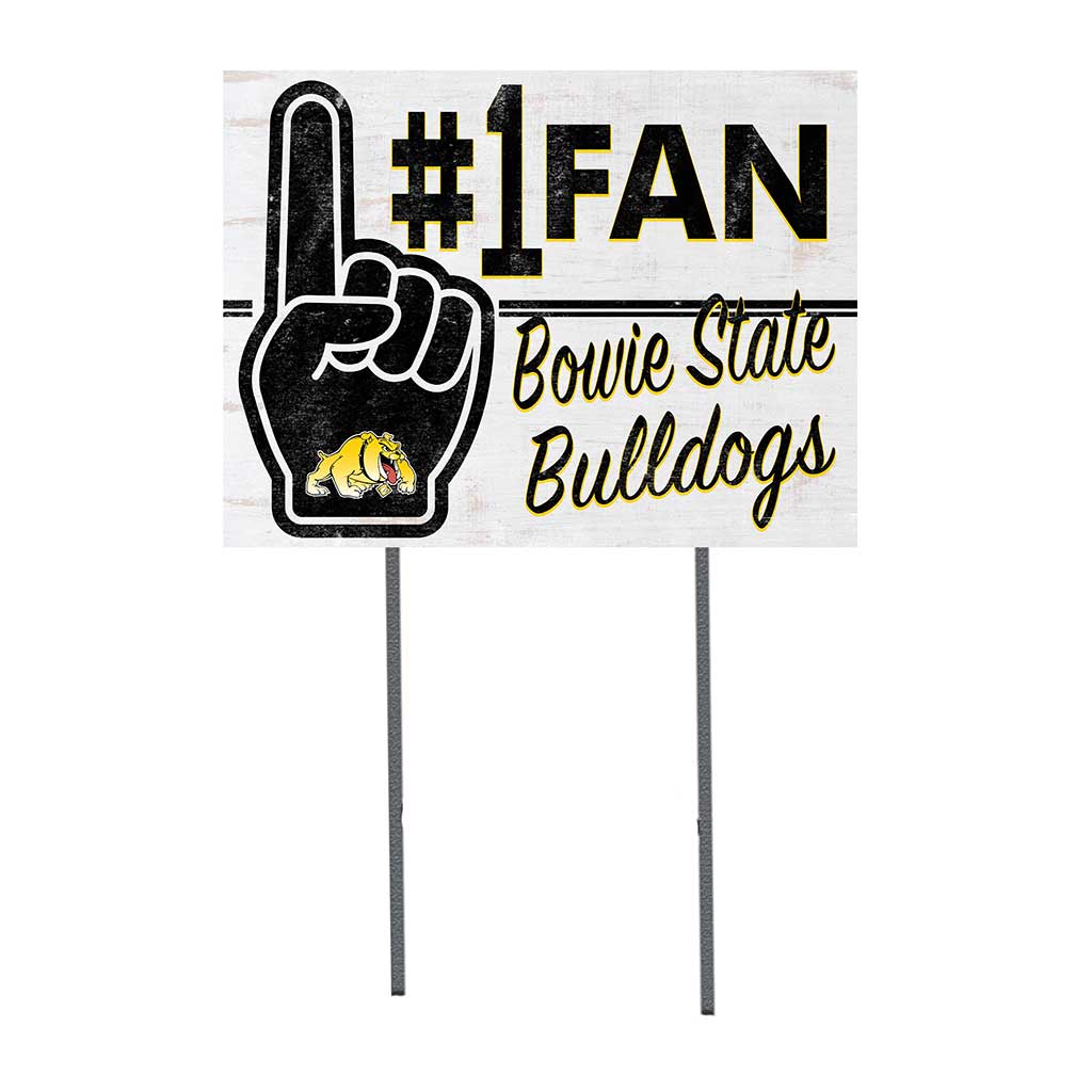 18x24 Lawn Sign #1 Fan Bowie State Bulldogs