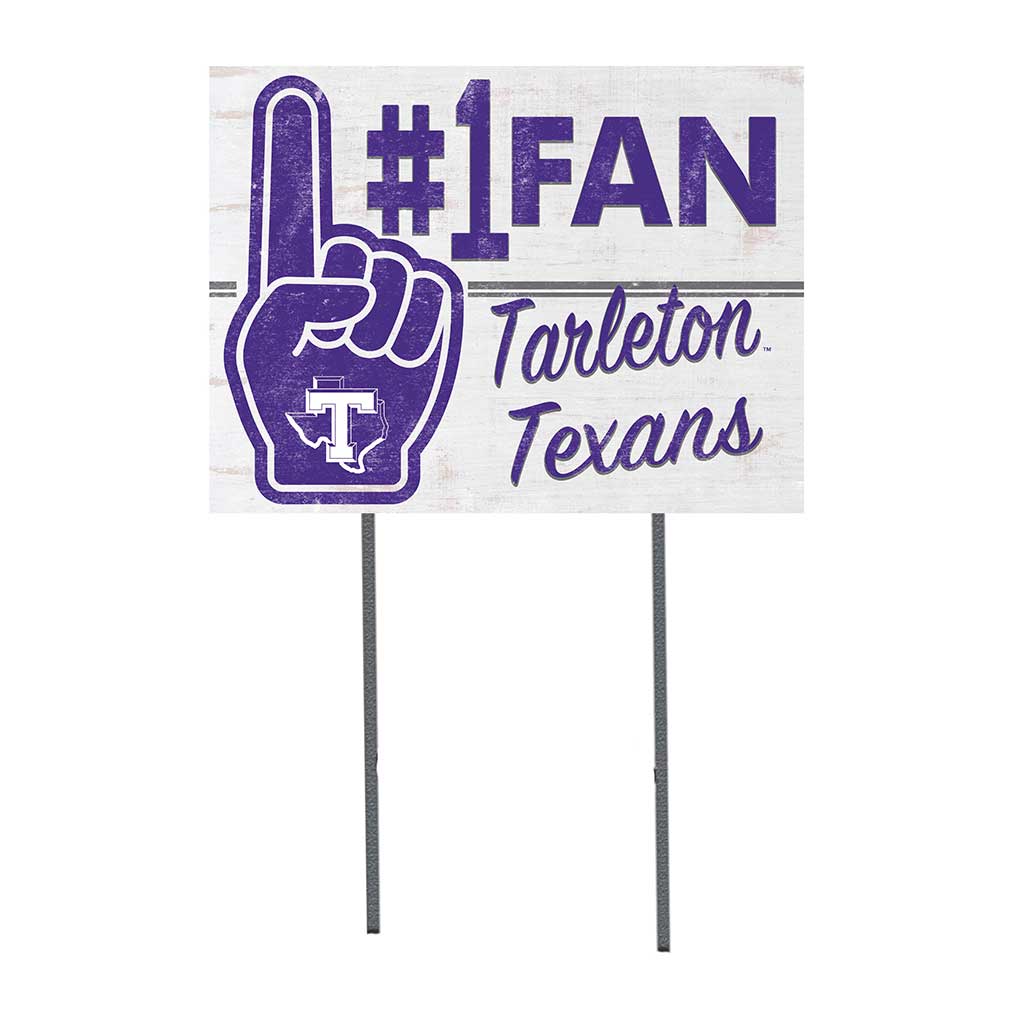 18x24 Lawn Sign #1 Fan Tarleton State University Texans