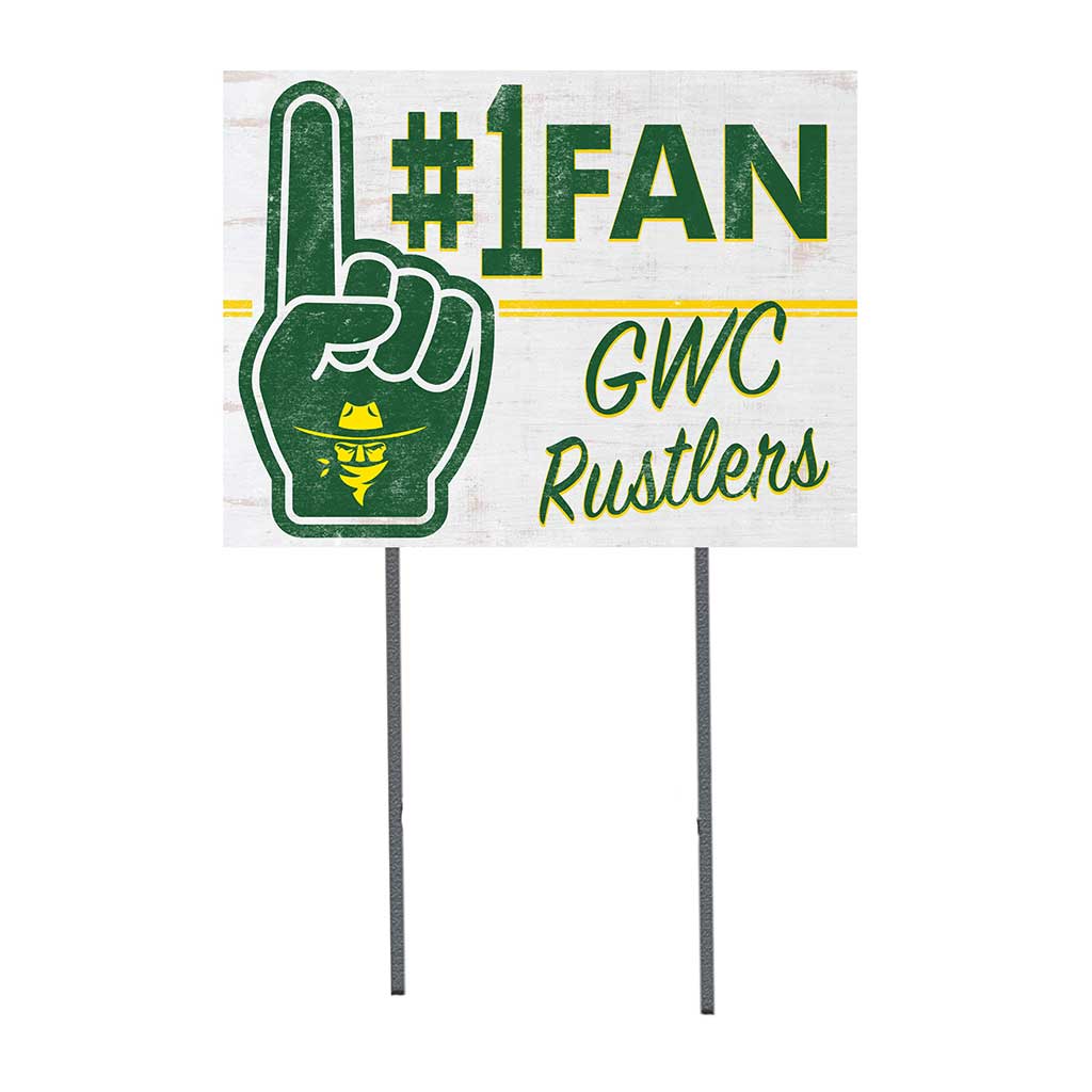18x24 Lawn Sign #1 Fan Golden West Coast College Rustlers