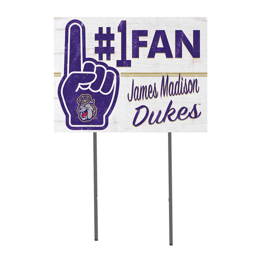 18x24 Lawn Sign #1 Fan James Madison Dukes