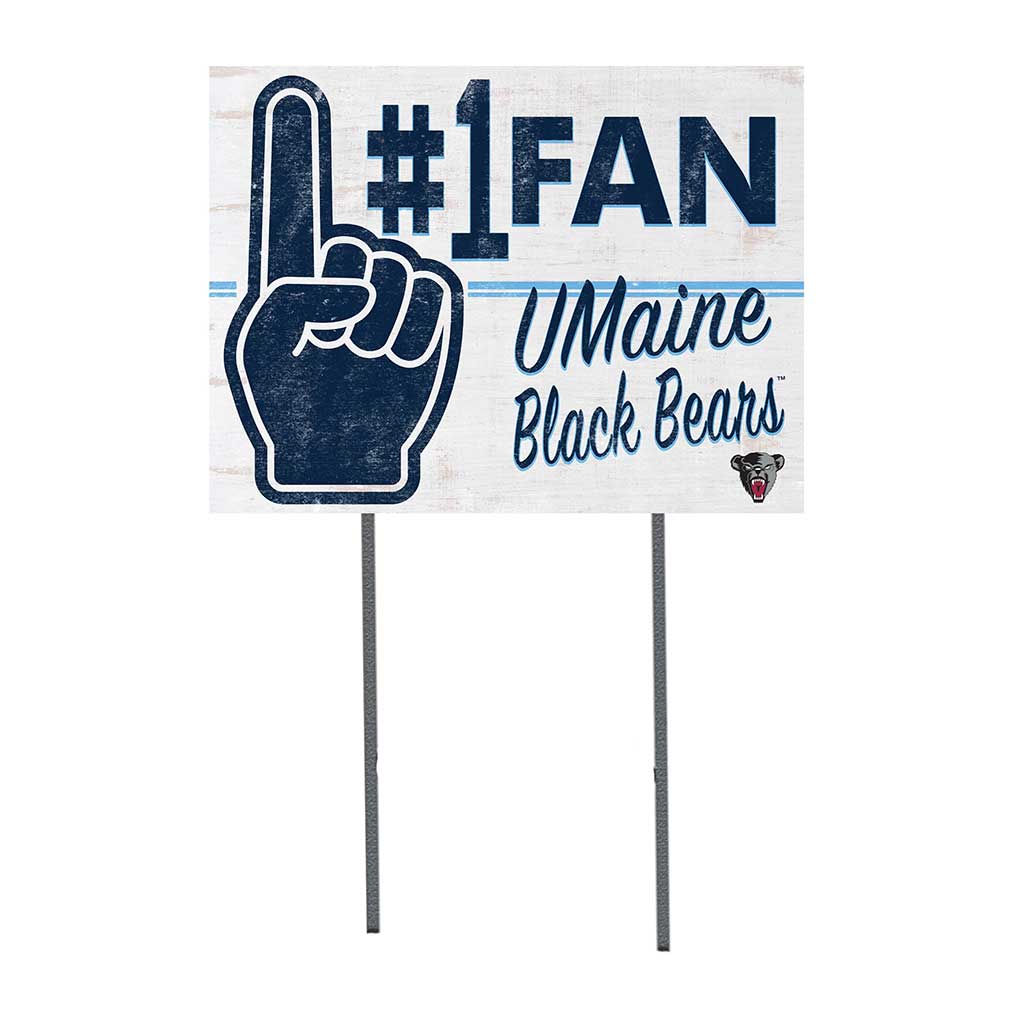 18x24 Lawn Sign #1 Fan Maine (Orono) Black Bears