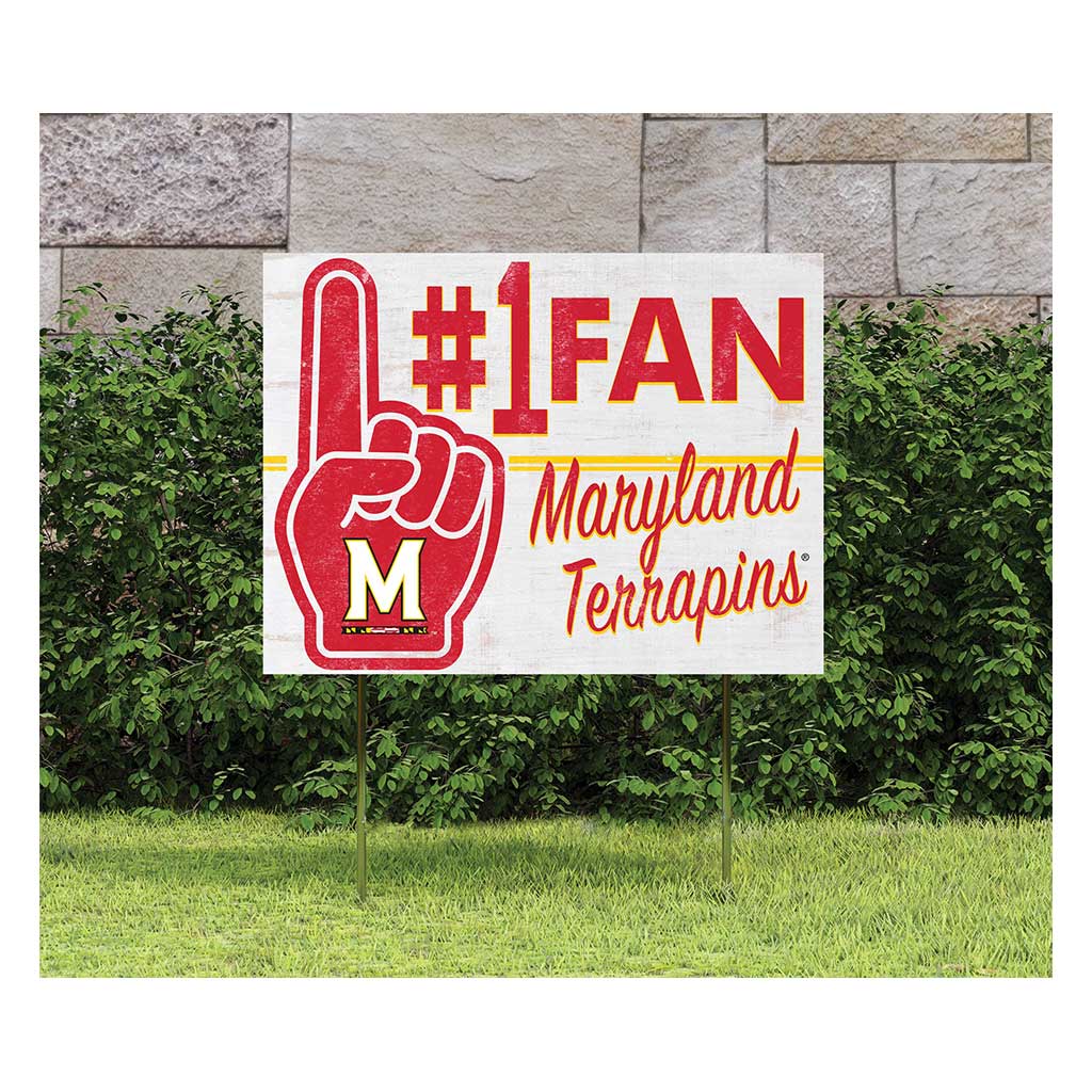 18x24 Lawn Sign #1 Fan Maryland Terrapins