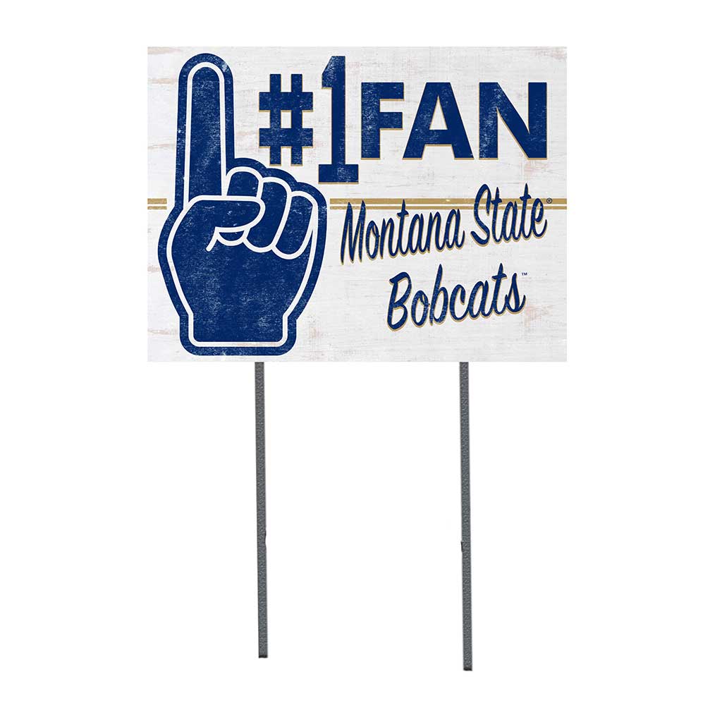 18x24 Lawn Sign #1 Fan Montana State Fighting Bobcats