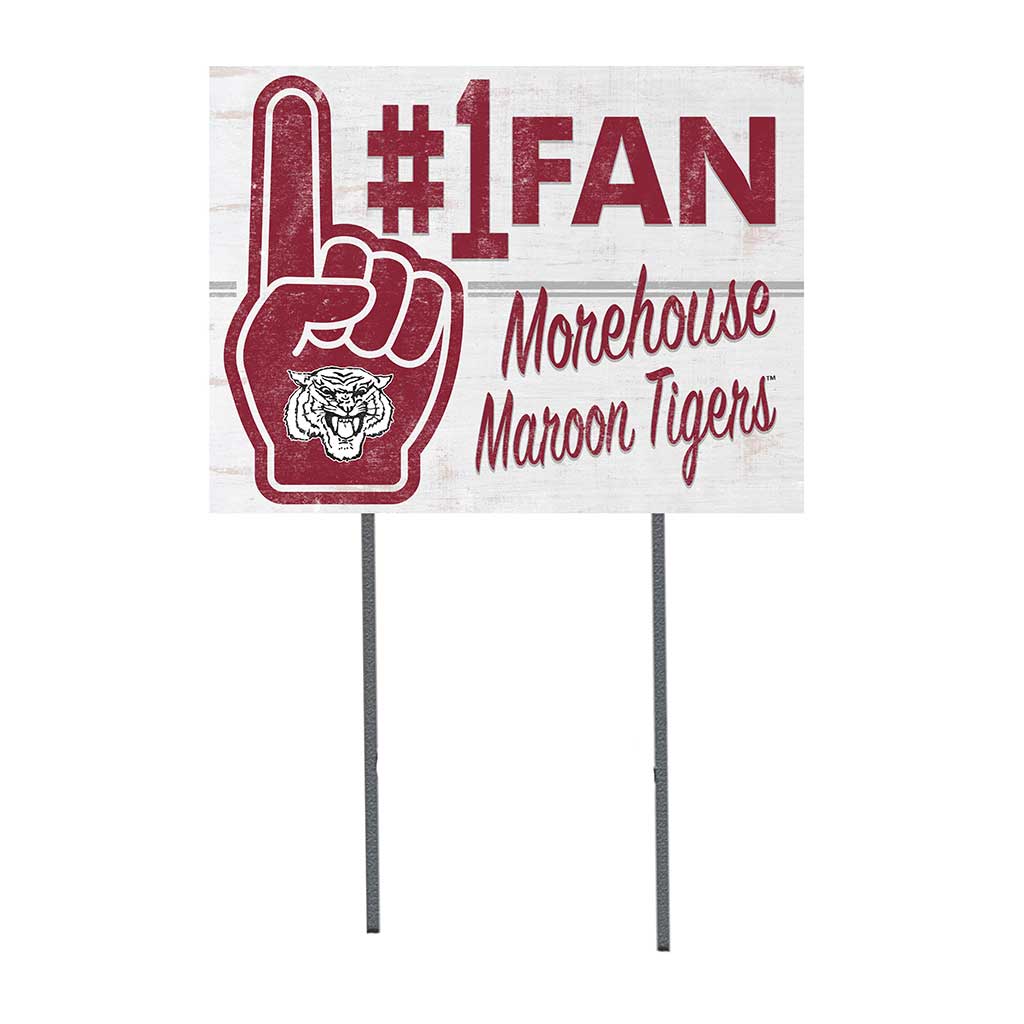 18x24 Lawn Sign #1 Fan Morehouse College Maroon Tigers