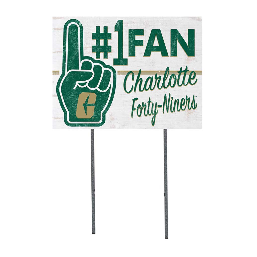 18x24 Lawn Sign #1 Fan North Carolina (Charlotte) 49ers