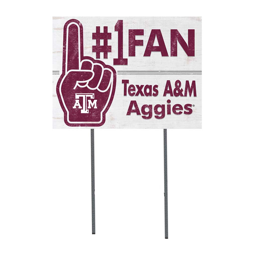 18x24 Lawn Sign #1 Fan Texas A&M Aggies