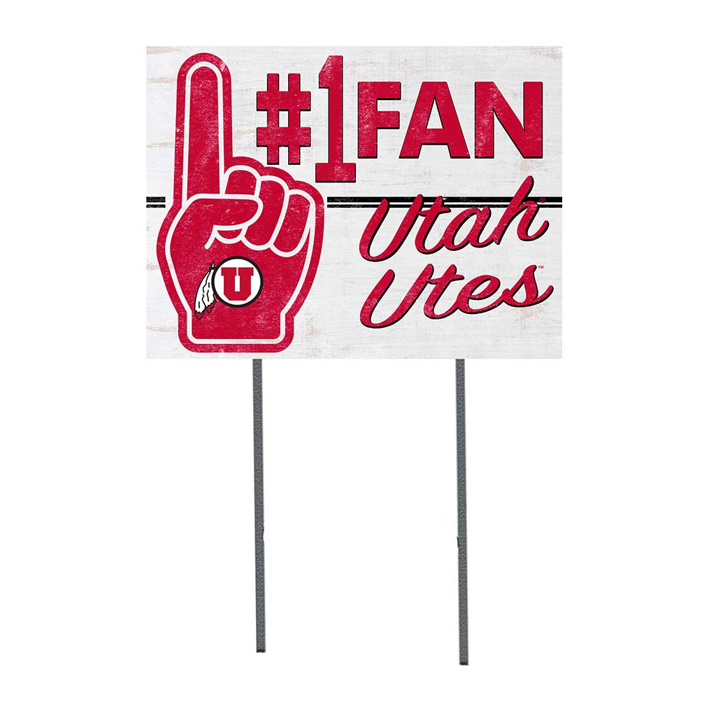 18x24 Lawn Sign #1 Fan Utah Running Utes