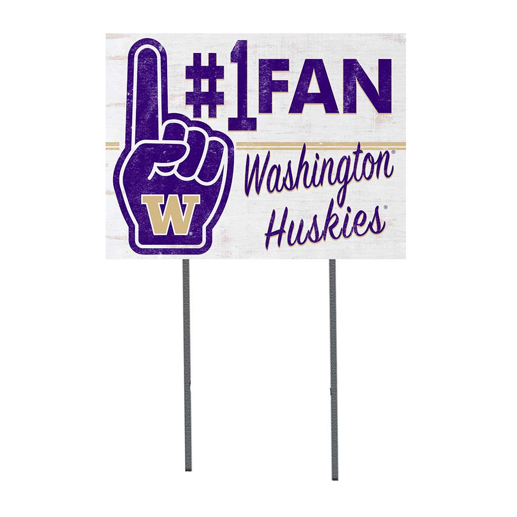 18x24 Lawn Sign #1 Fan Washington Huskies