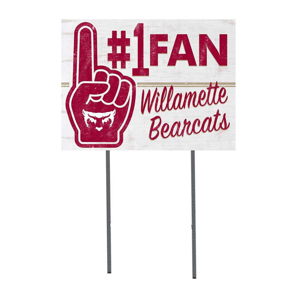 18x24 Lawn Sign #1 Fan Willamette Bearcats