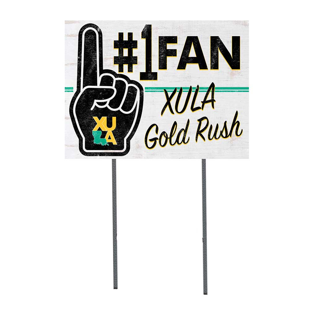 18x24 Lawn Sign #1 Fan Xavier University of Louisiana Gold Rush