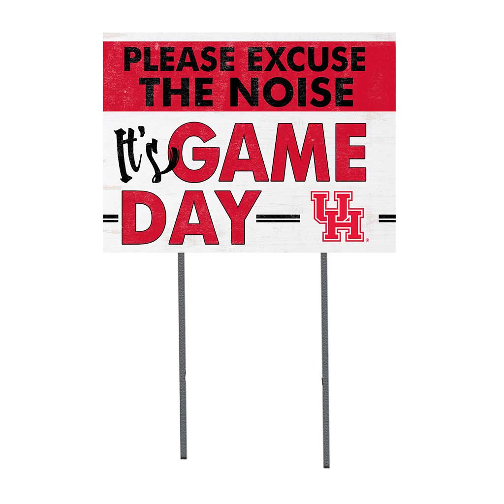 18x24 Lawn Sign Excuse the Noise Houston Cougars