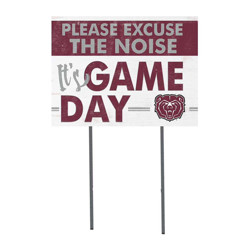 18x24 Lawn Sign Excuse the Noise Missouri State Bears