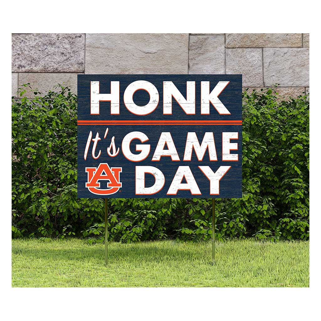 18x24 Lawn Sign Honk Game Day Auburn Tigers