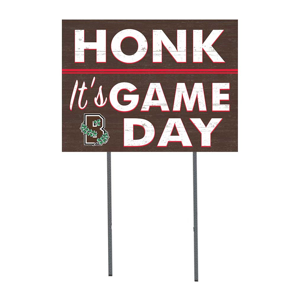18x24 Lawn Sign Honk Game Day Brown Bears