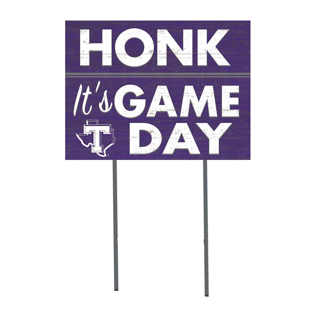 18x24 Lawn Sign Honk Game Day Tarleton State University Texans