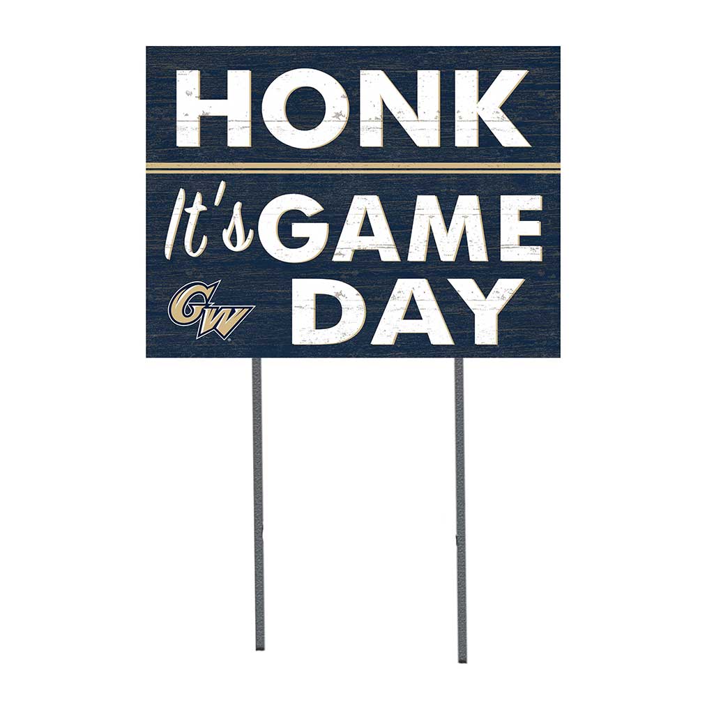 18x24 Lawn Sign Honk Game Day George Washington Univ Colonials