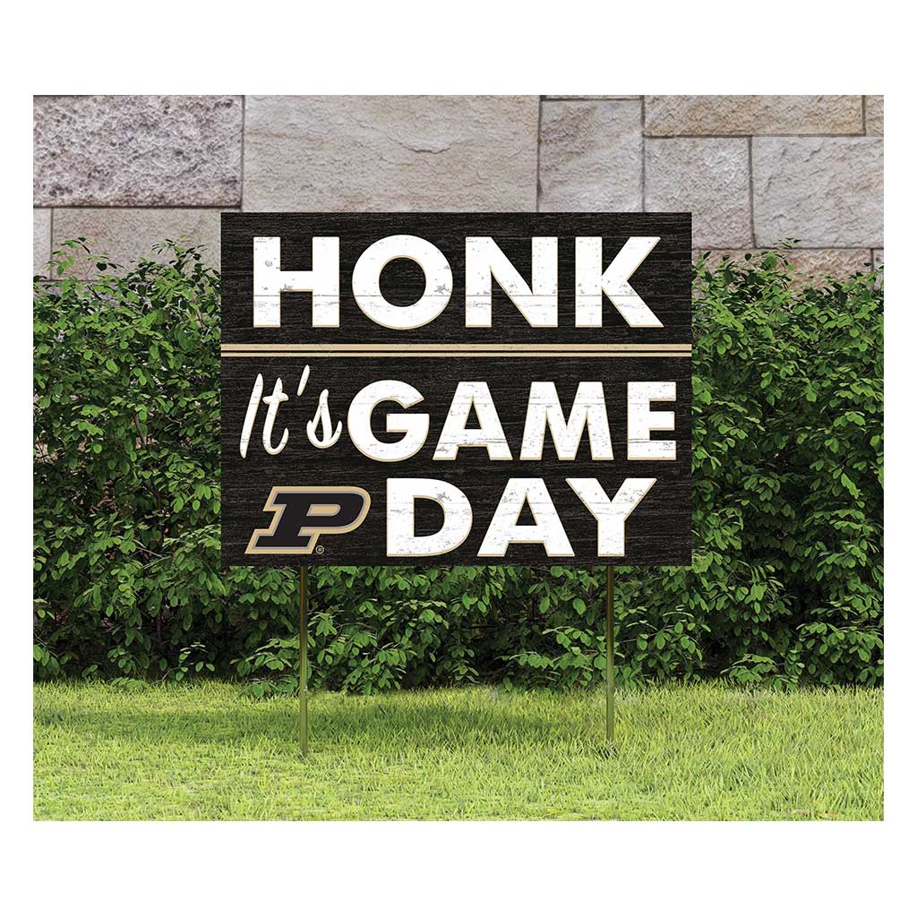 18x24 Lawn Sign Honk Game Day Purdue Boilermakers