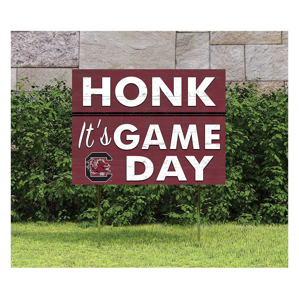 18x24 Lawn Sign Honk Game Day South Carolina Gamecocks