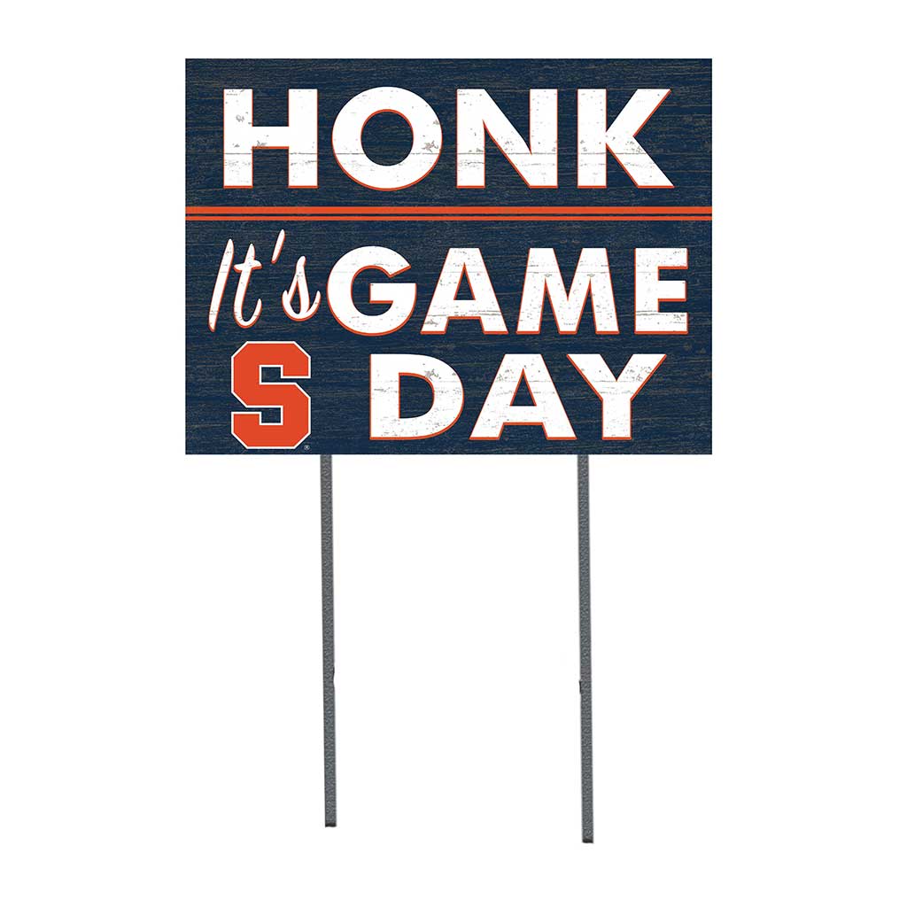 18x24 Lawn Sign Honk Game Day Syracuse Orange
